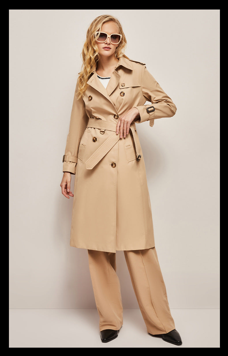 Gabardine Windbreaker Trench Coat