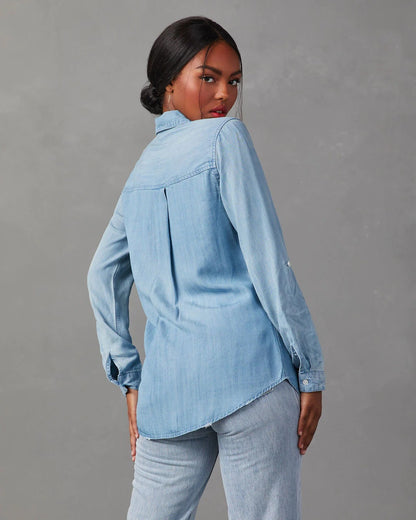 Long Sleeve Denim Shirt