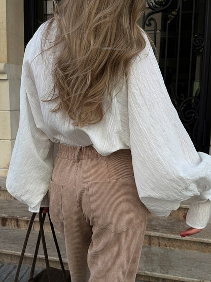 Corduroy Wide Leg Pants
