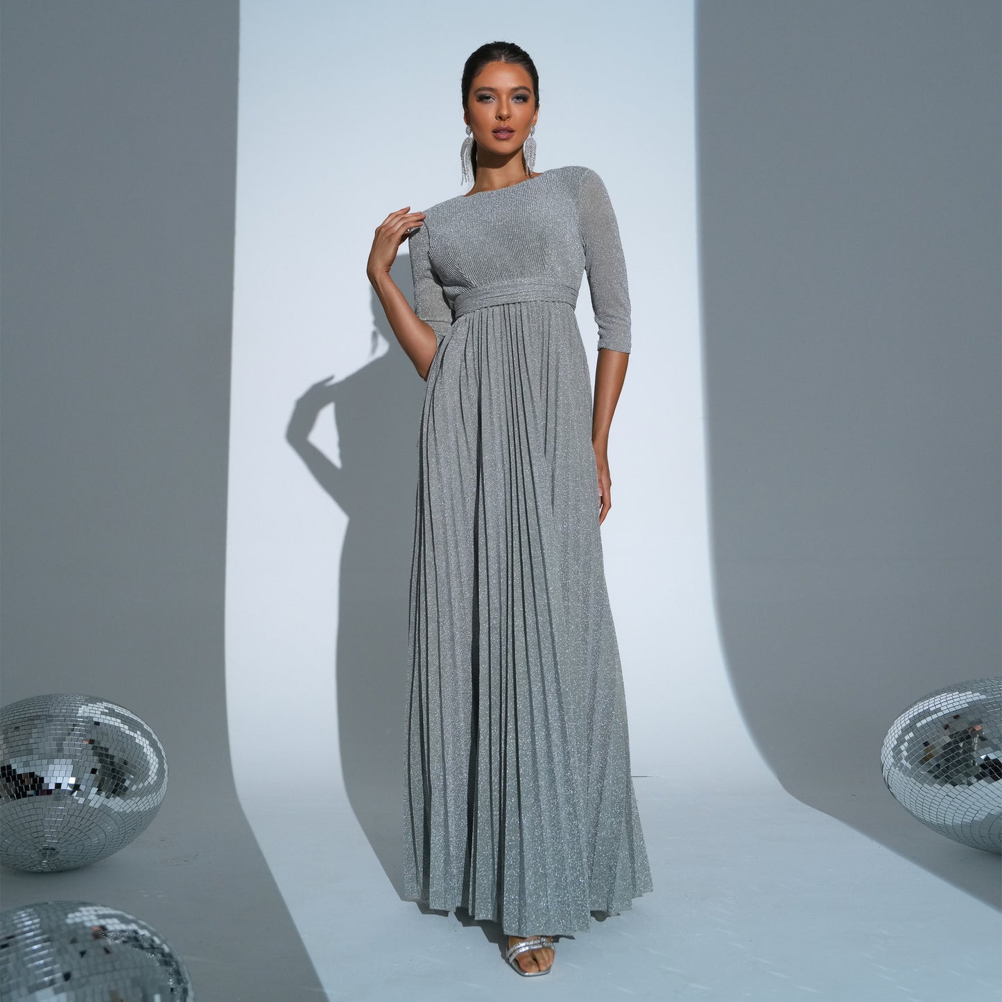 Gray Luna Evening Dress