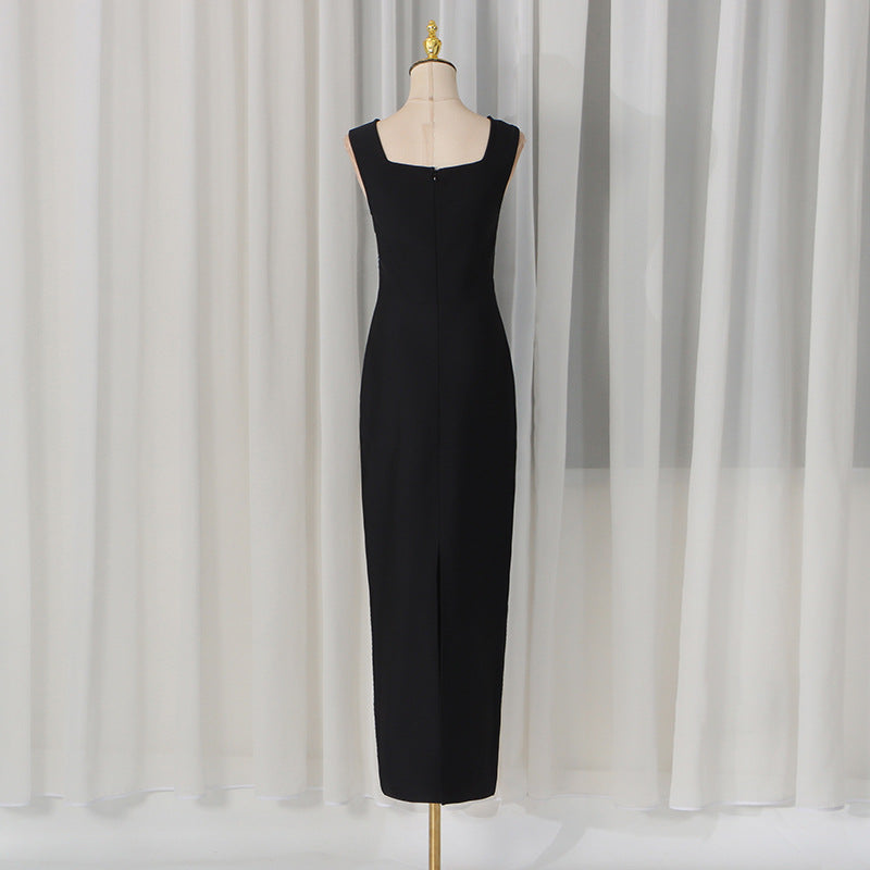 Black Geometric Pattern Dress