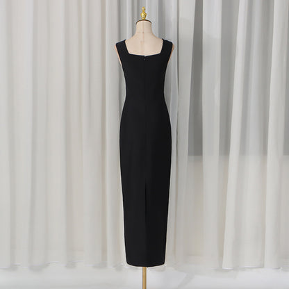 Black Geometric Pattern Dress