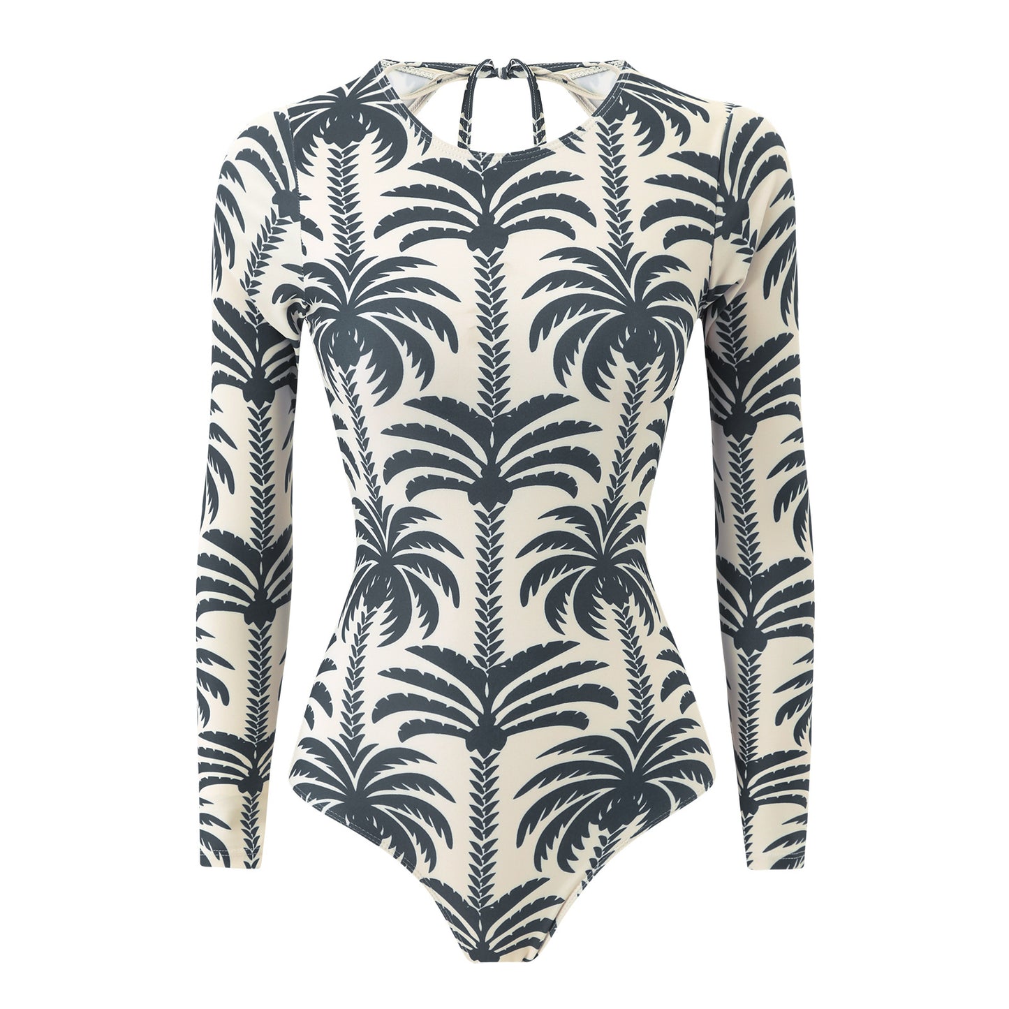 Coconut Print Long-Sleeved Two-Piece Set