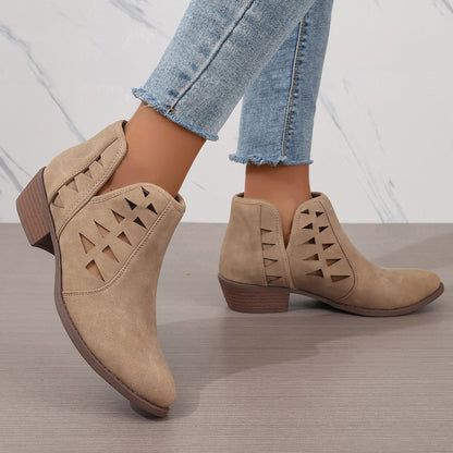 Sal's Cutout Ankle Boots