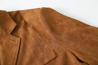 Faux Suede Loose Blazer