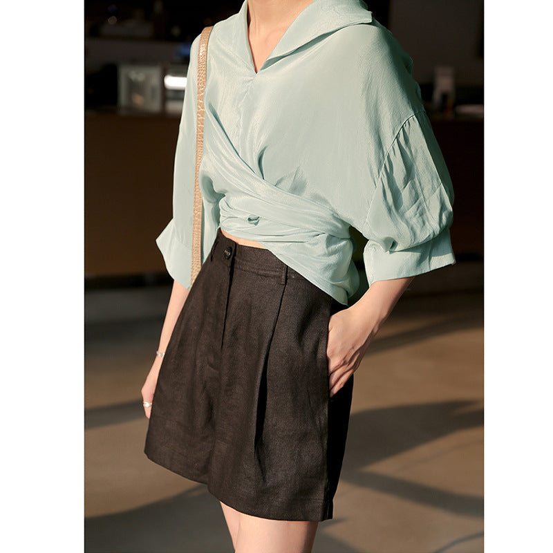 Pure Linen Shorts