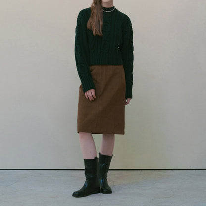 Midi Corduroy Skirt