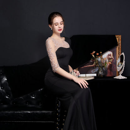 Diamond Fishtail Evening Dress