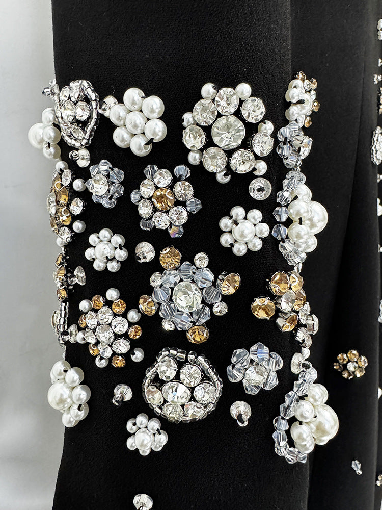 Anna Bead Embedded Slim Maxi Dress