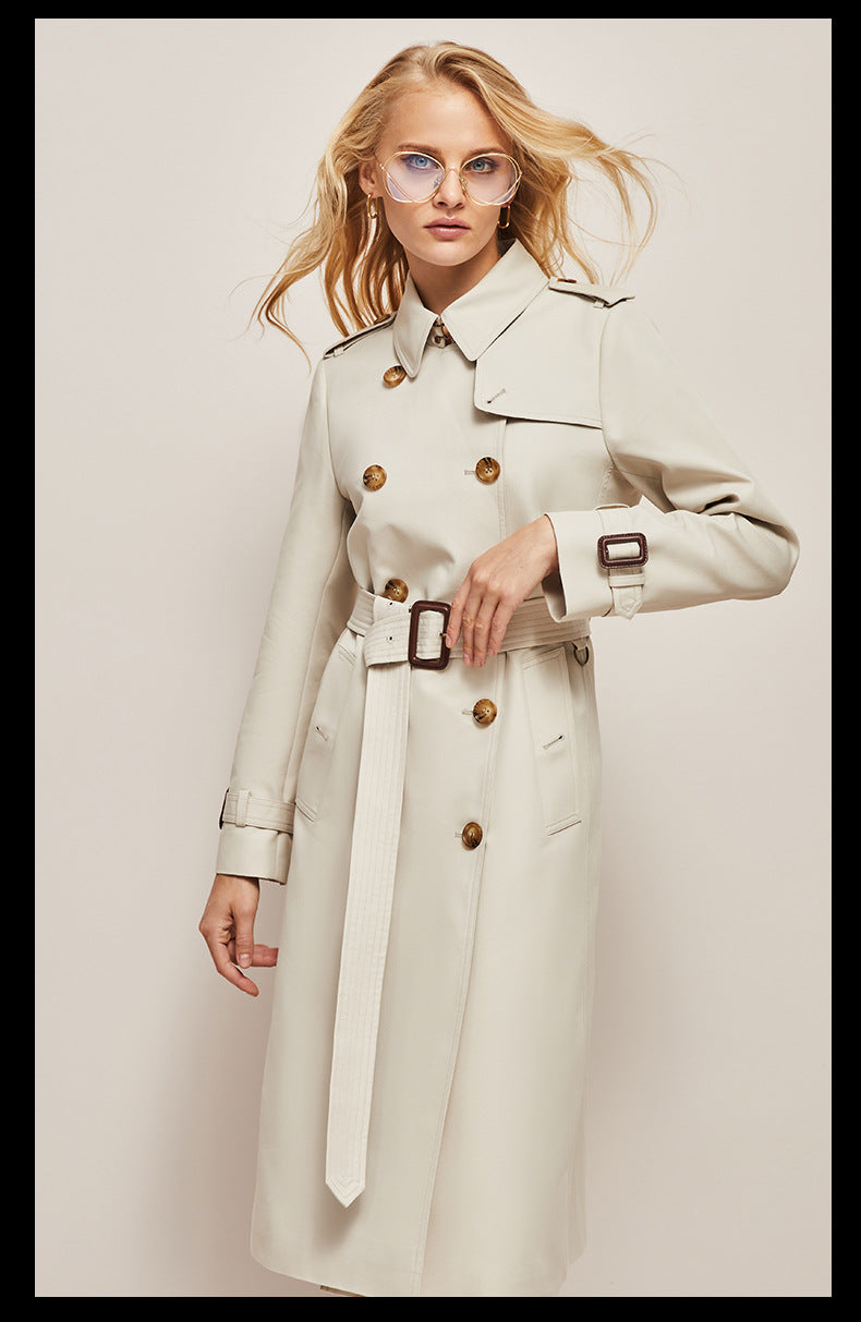 Gabardine Windbreaker Trench Coat