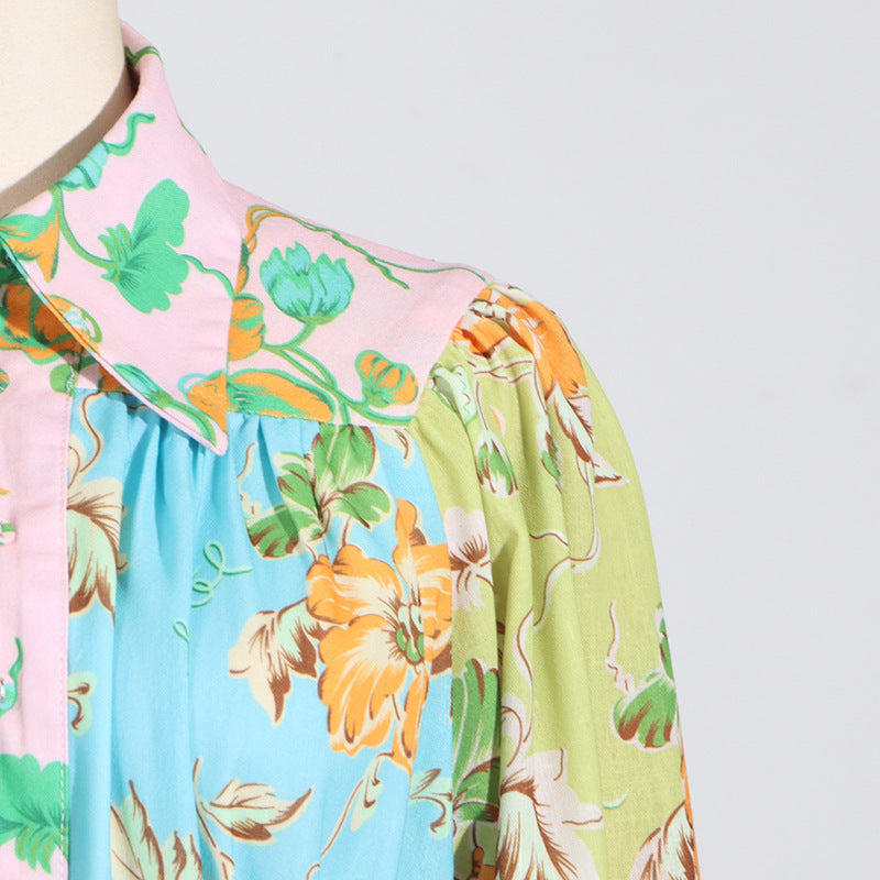 Mini Bohemian Print Dress