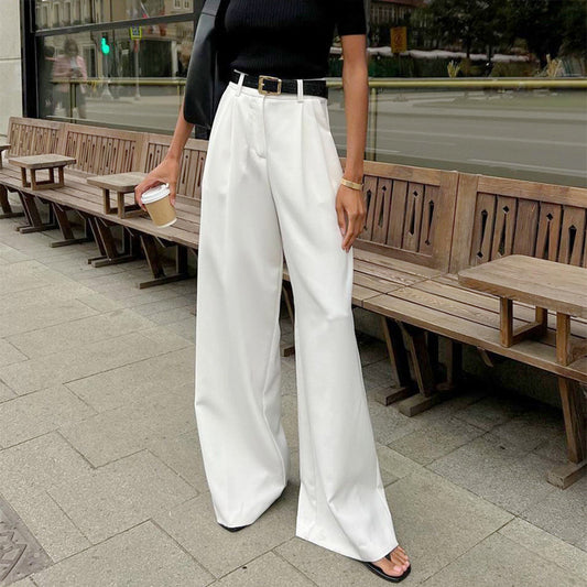 Pure White Wide Trousers