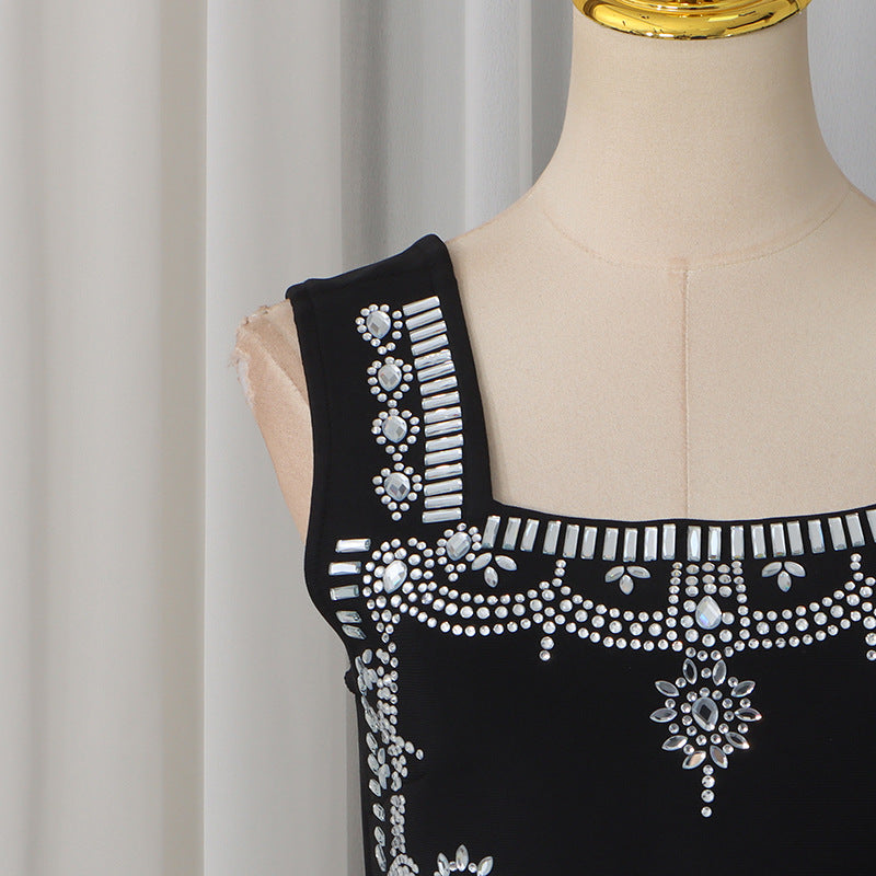 Black Geometric Pattern Dress