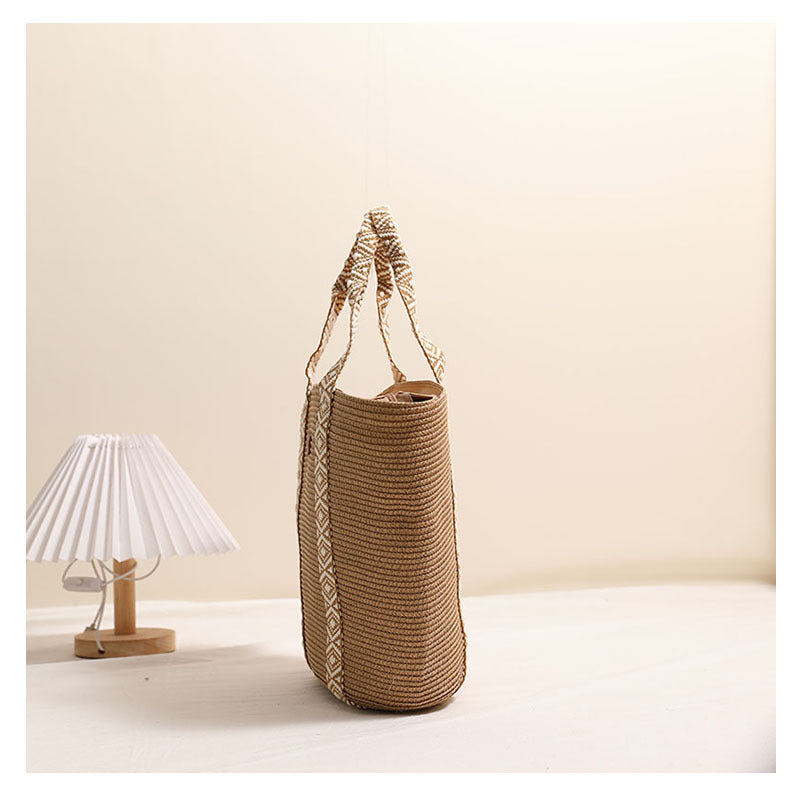Large Capacity Straw Tote