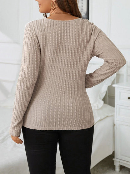 Waffle Long Sleeved Top