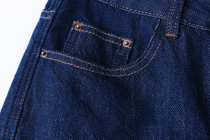Midline Straight Wide Leg Jeans