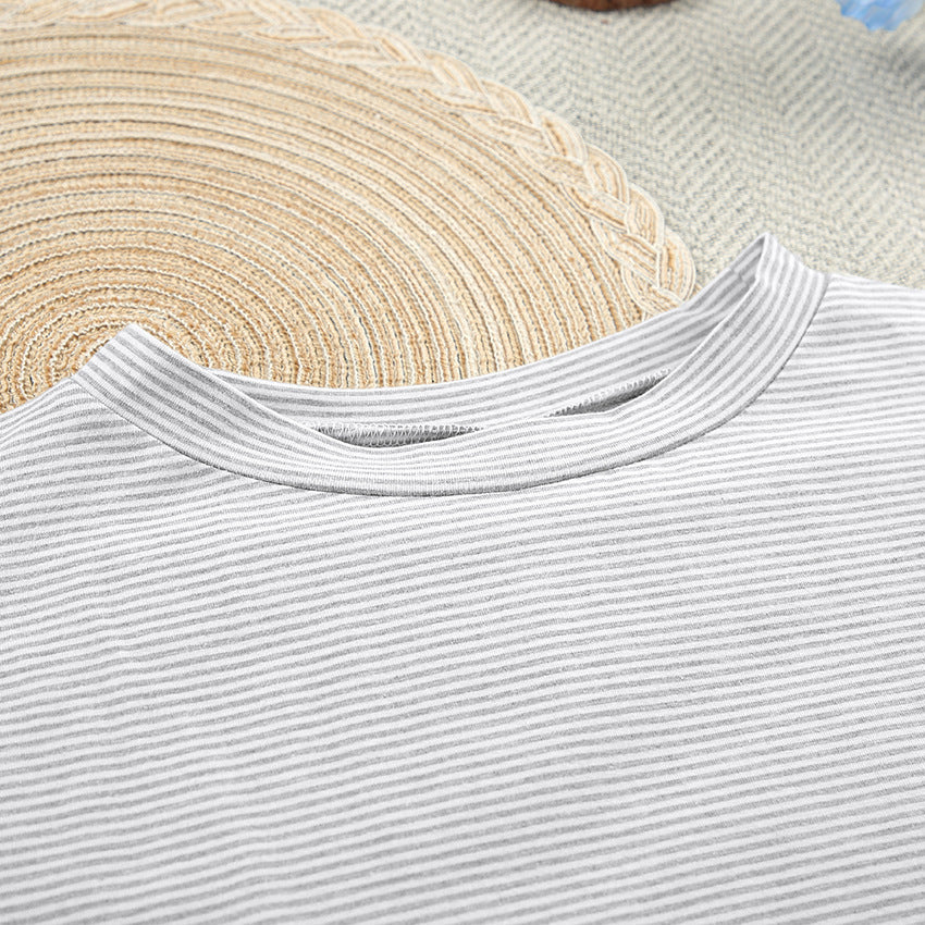 Carol Knitted Striped Pajamas Set