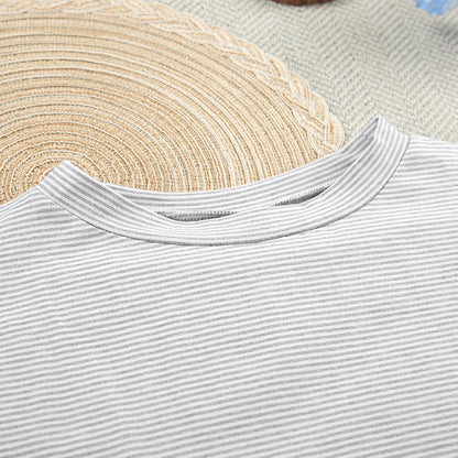 Carol Knitted Striped Pajamas Set