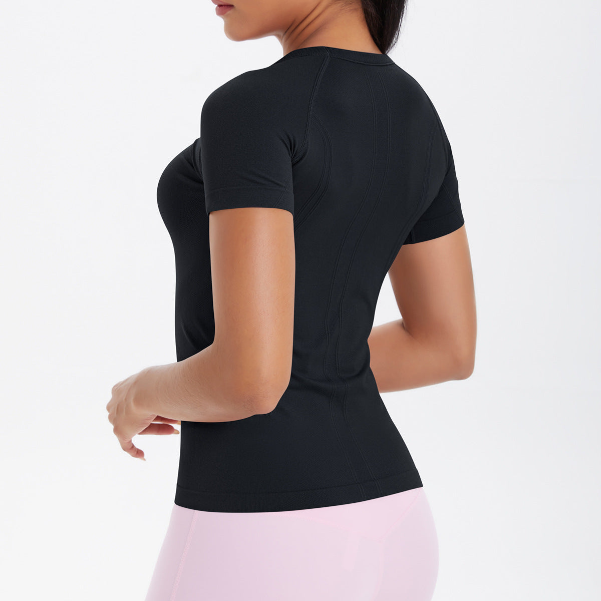 Short Sleeve round Neck Exercise T-shirt