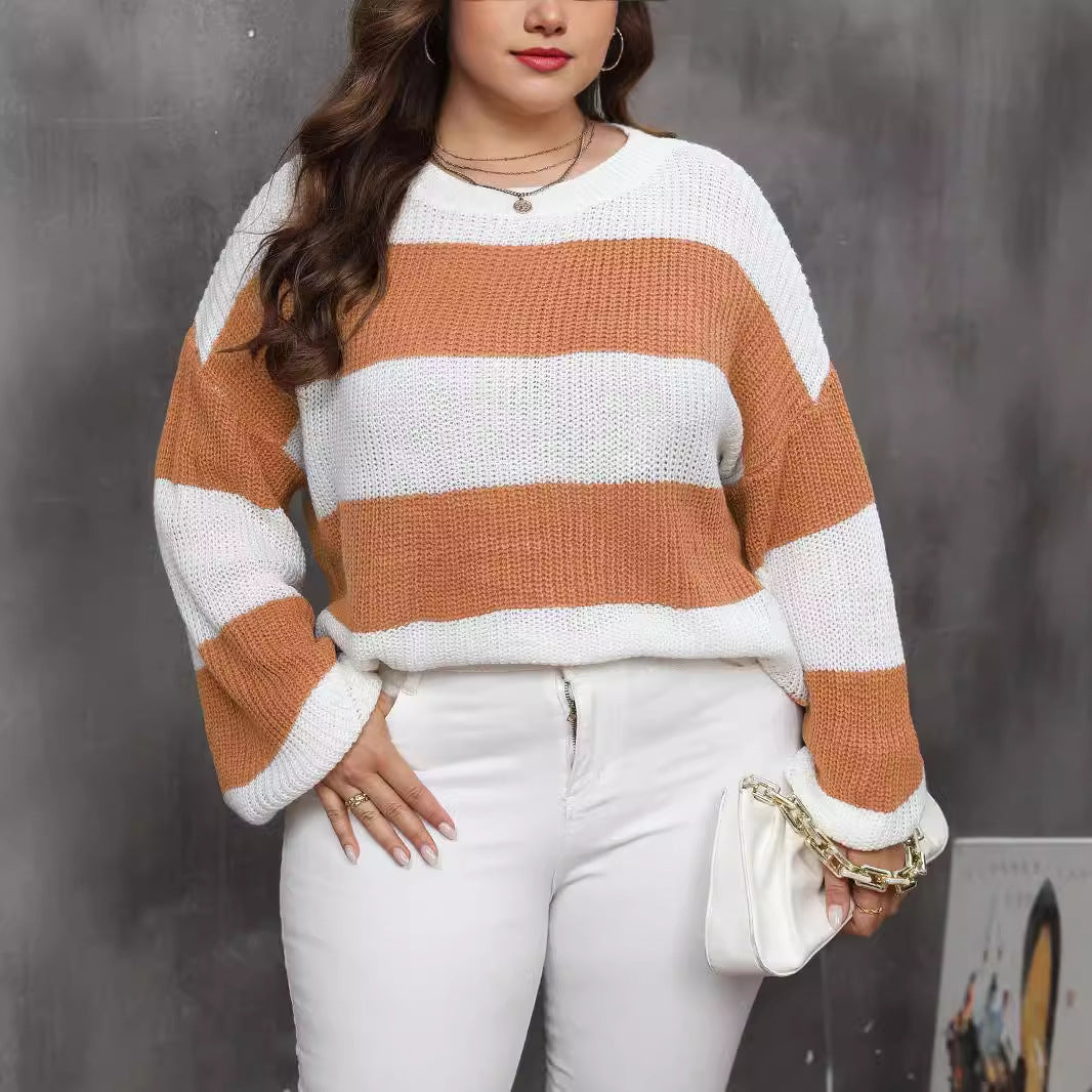 Striped Knit Pullover