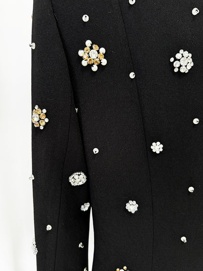 Anna Bead Embedded Slim Maxi Dress