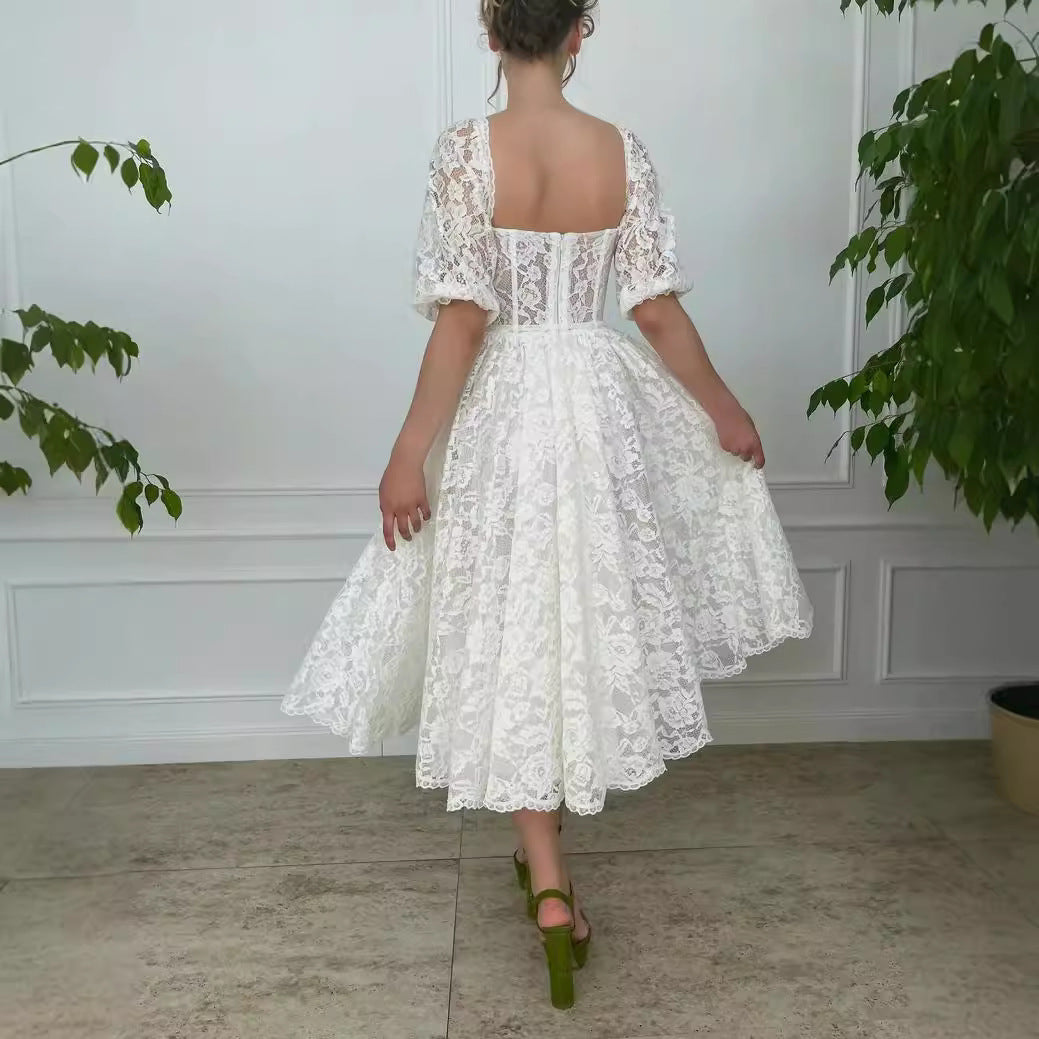 Hannah Lace Midi Dress