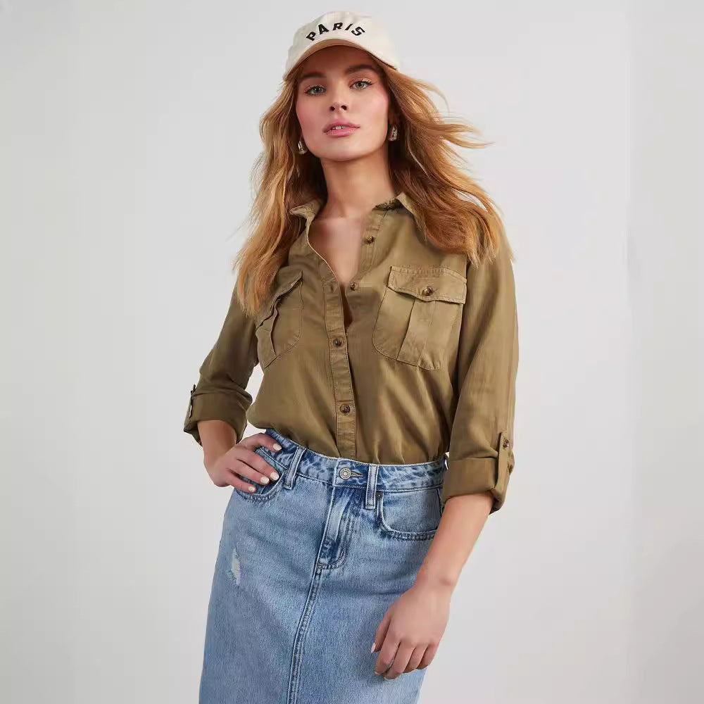 Long Sleeve Denim Shirt