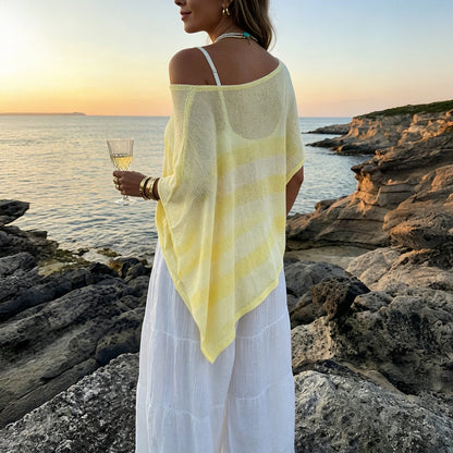 Woolen Loose off Shoulder Shawl