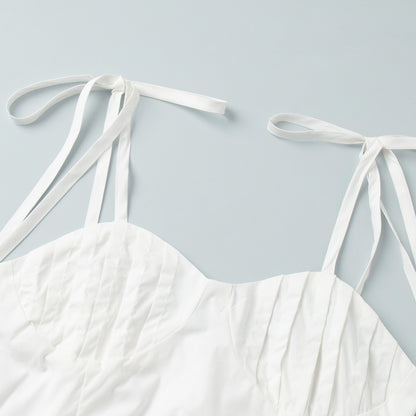 Cotton Sling Balloon Dress