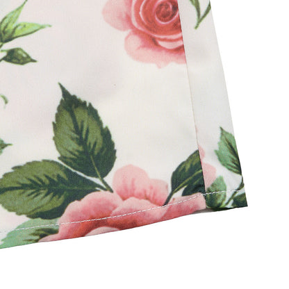 Rose Printed High Waist Skirt