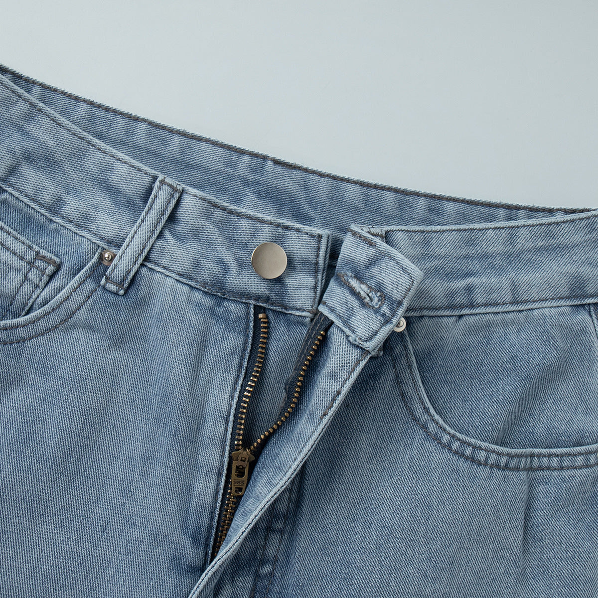 High Waist Straight Jeans