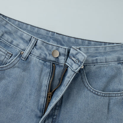High Waist Straight Jeans