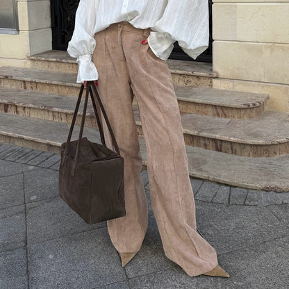 Corduroy Wide Leg Pants