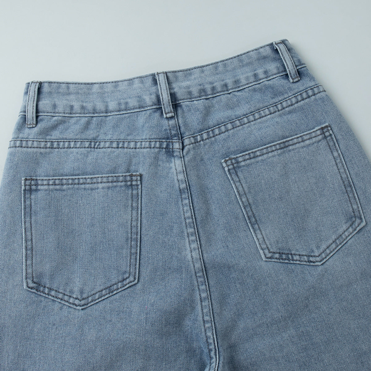 High Waist Straight Jeans