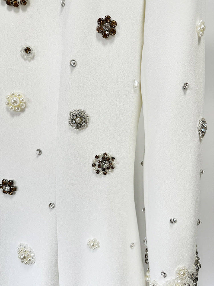 Anna Bead Embedded Slim Maxi Dress