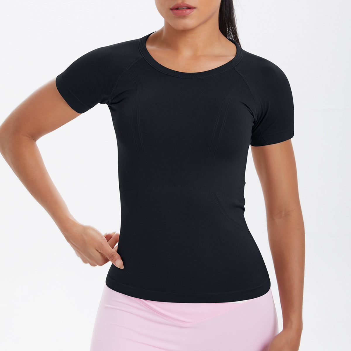 Short Sleeve round Neck Exercise T-shirt