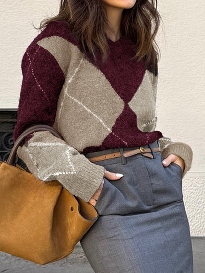Argyle Woolen Sweater