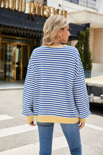 Striped Comfort Sweatershirt