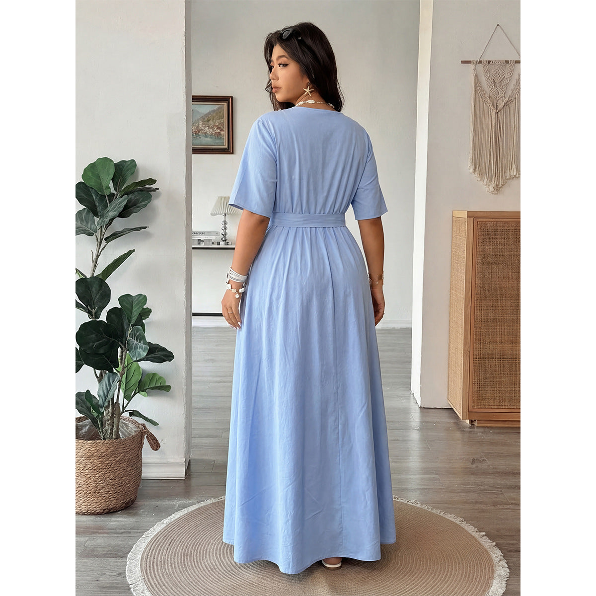 Cornflower Blue Maxi Dress