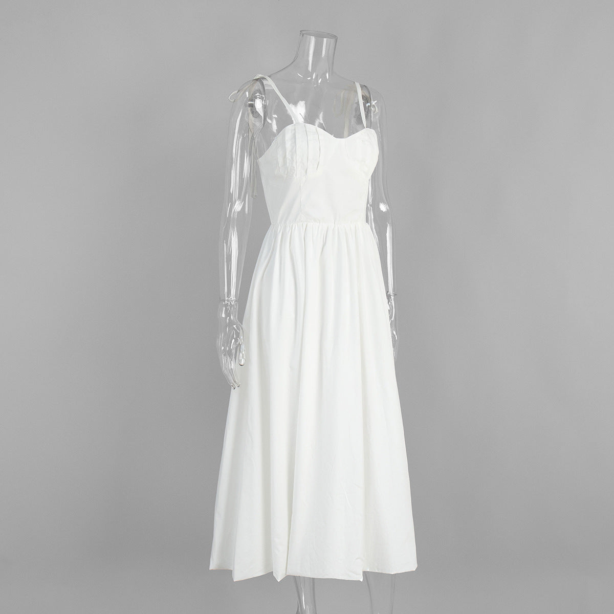 Cotton Sling Balloon Dress
