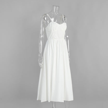 Cotton Sling Balloon Dress