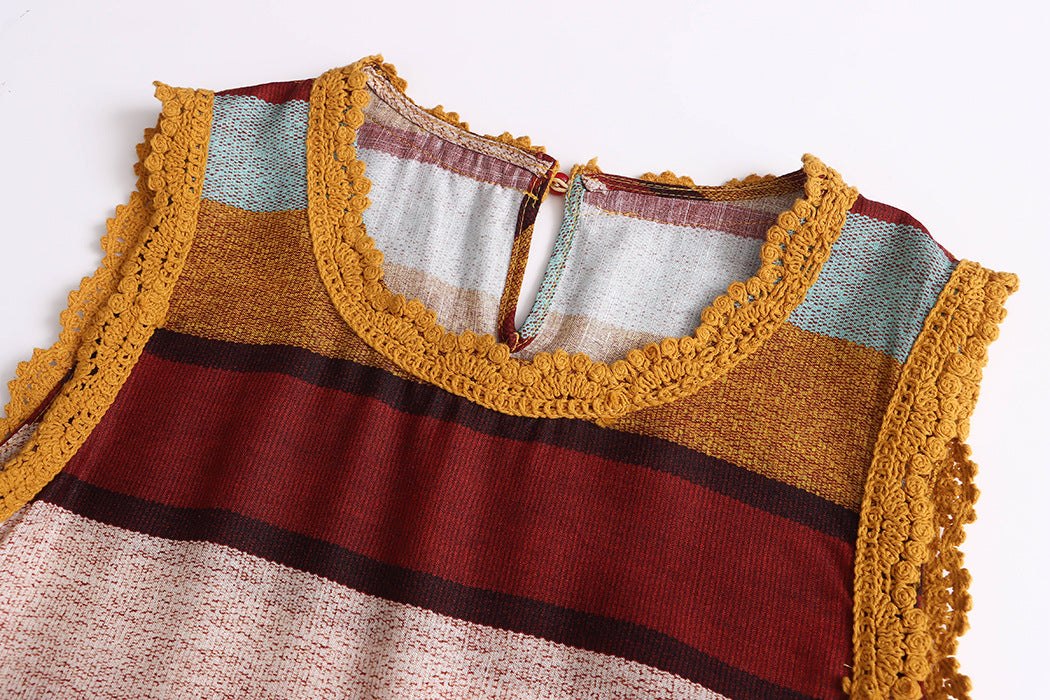 Colour Block Striped Dress