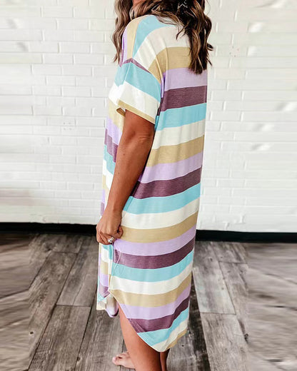 Striped T-shirt Dress