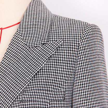 Houndstooth Trench Coat