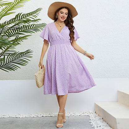 Violet Light Summer Dress