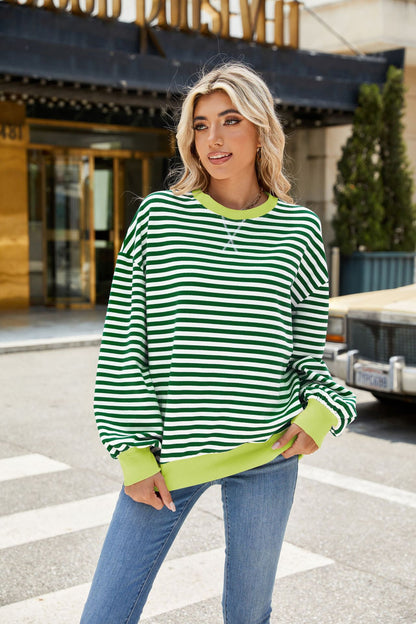 Striped Comfort Sweatershirt