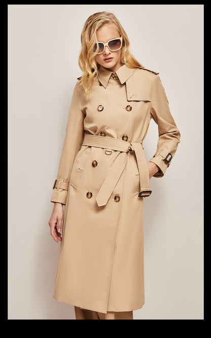 Gabardine Windbreaker Trench Coat