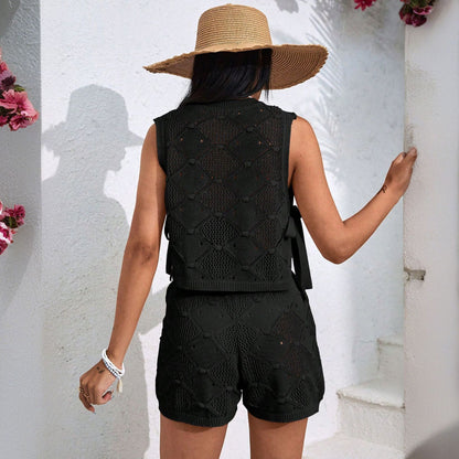 Knitted Loose Seaside Two Piece Set