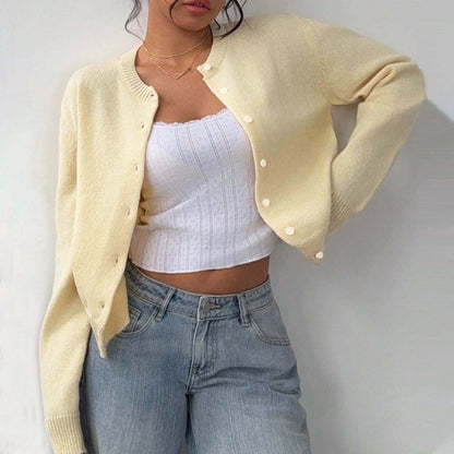 Soft Yellow Cardigan