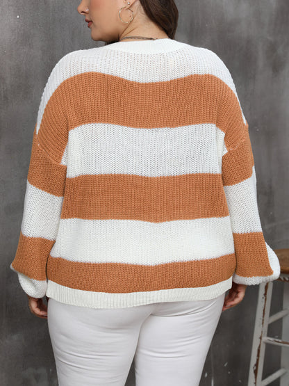Striped Knit Pullover